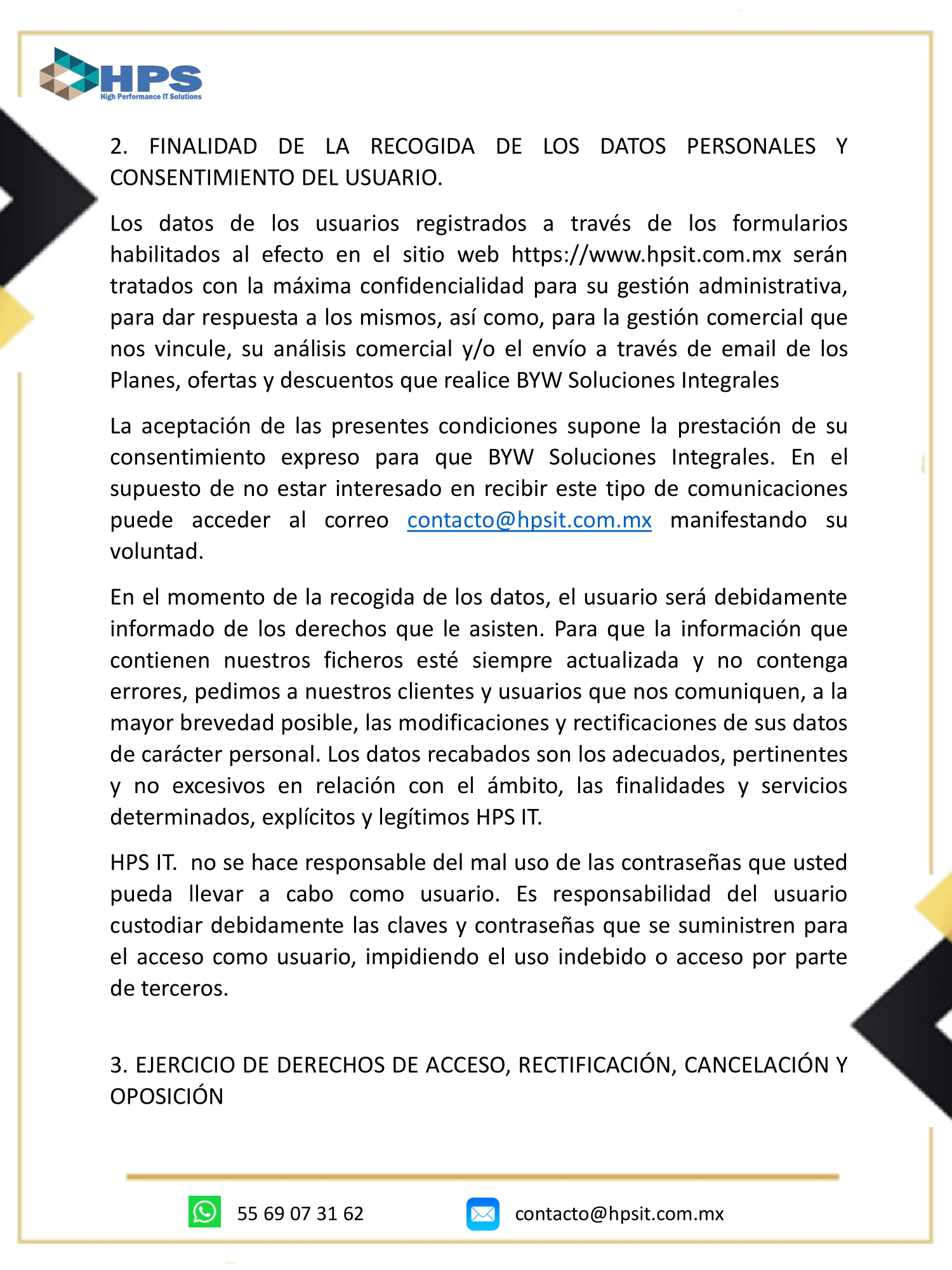 Politicas de privacidad 2