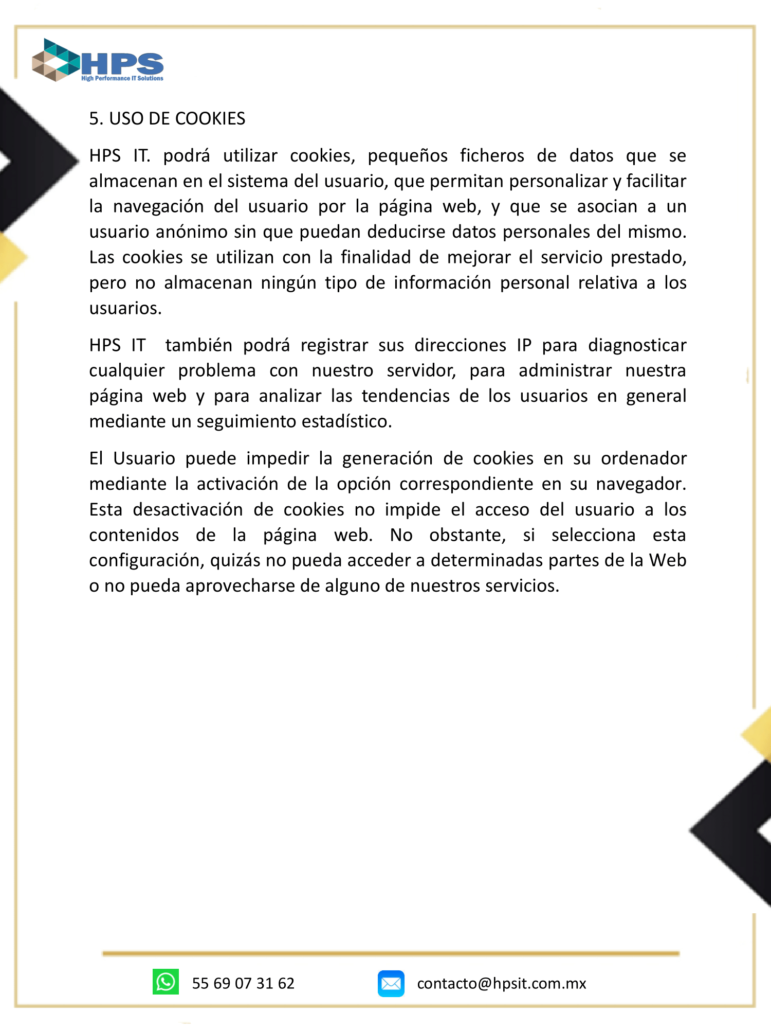 Politicas de privacidad 4